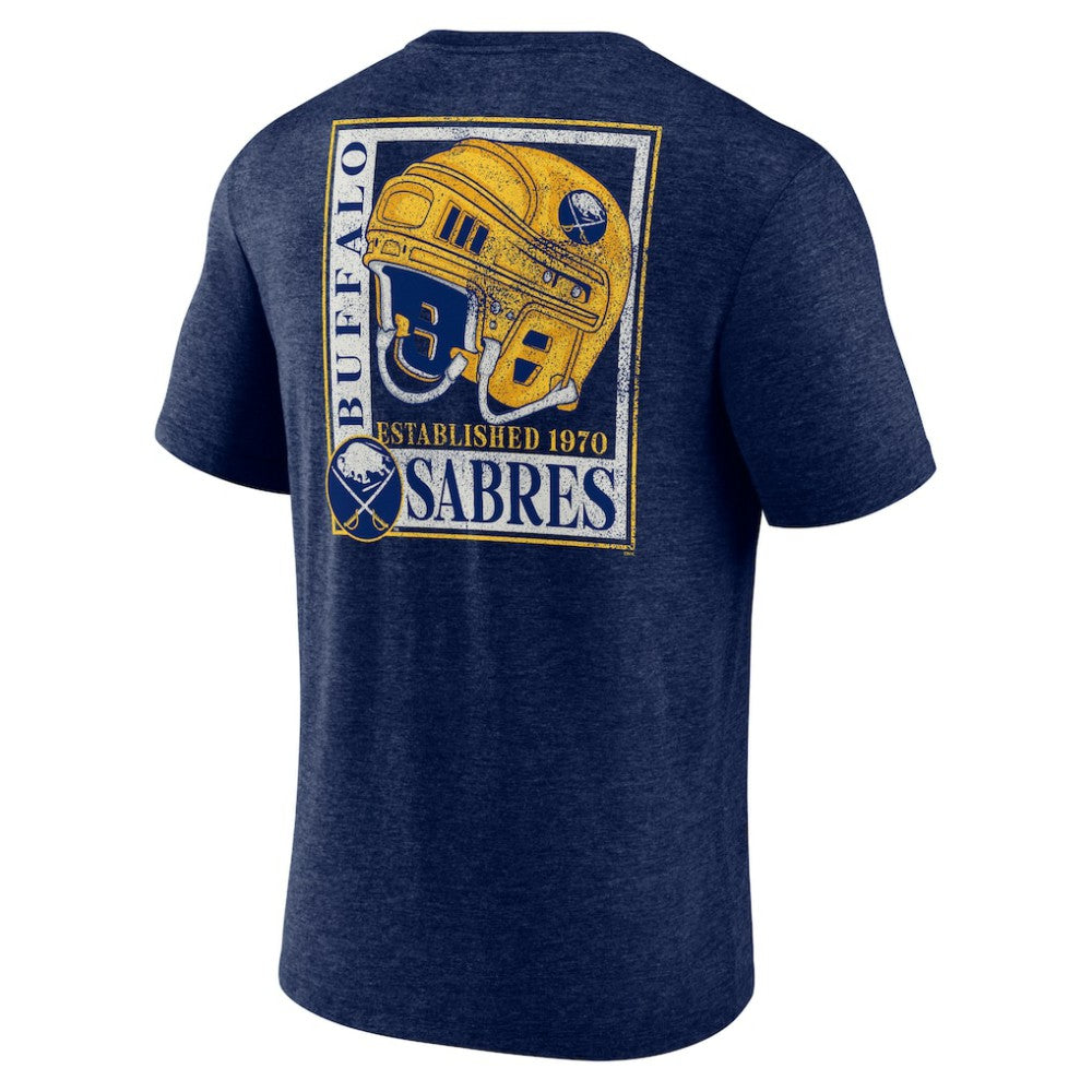 Buffalo Sabres Earnest Will Tri-Blend T-Shirt - Navy | US 202545415