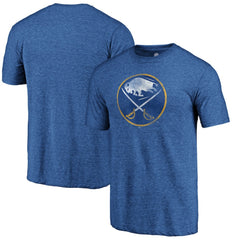 Buffalo Sabres Distressed Logo Tri-Blend T-Shirt - Royal | US 202545417