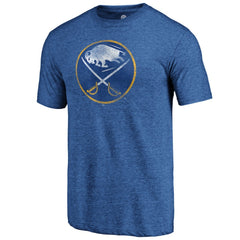 Buffalo Sabres Distressed Logo Tri-Blend T-Shirt - Royal | US 202545417