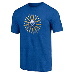 Buffalo Sabres Shoot to Score Tri-Blend T-Shirt - Royal | US 202545418