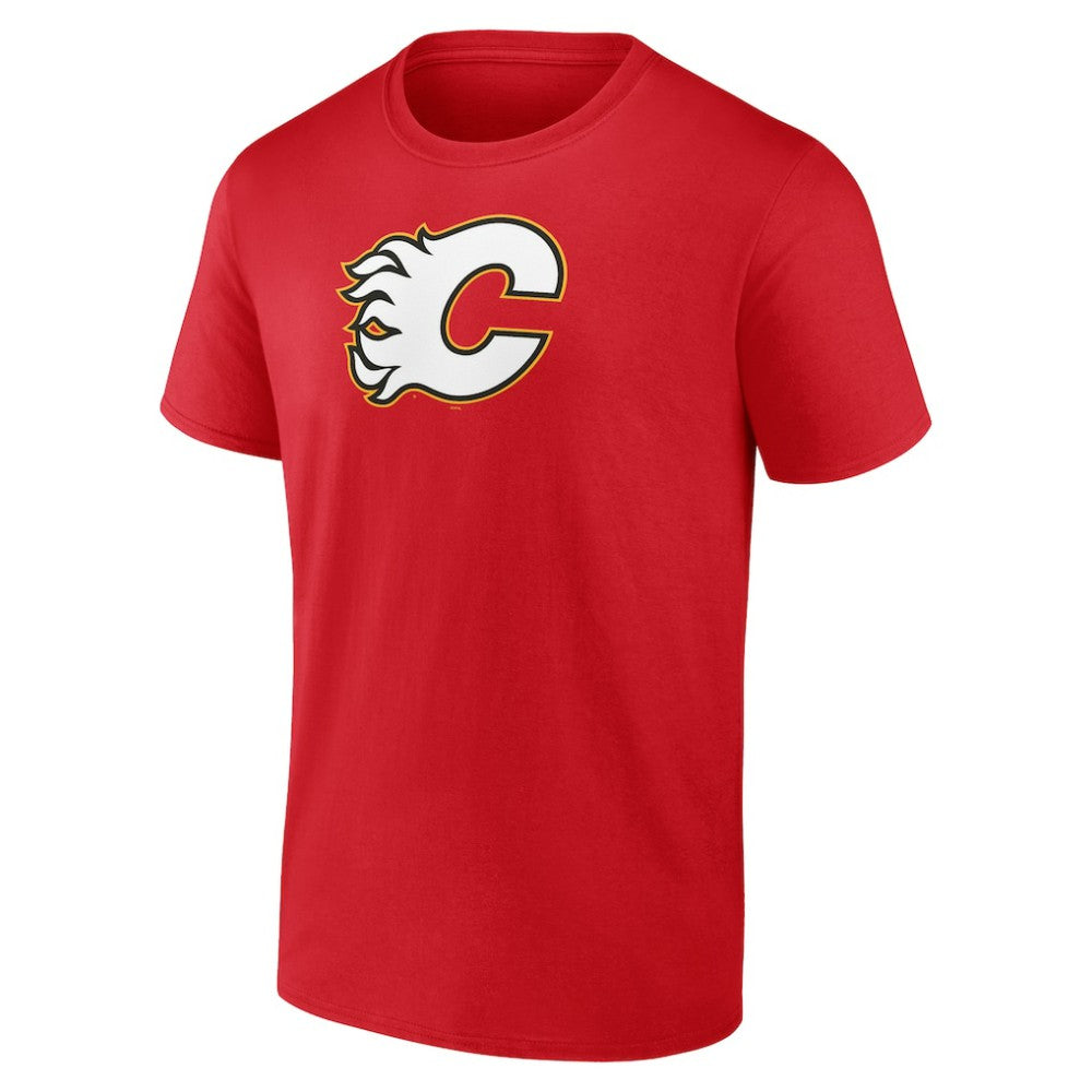 Calgary Flames Primary Logo T-Shirt - Red | US 202545421