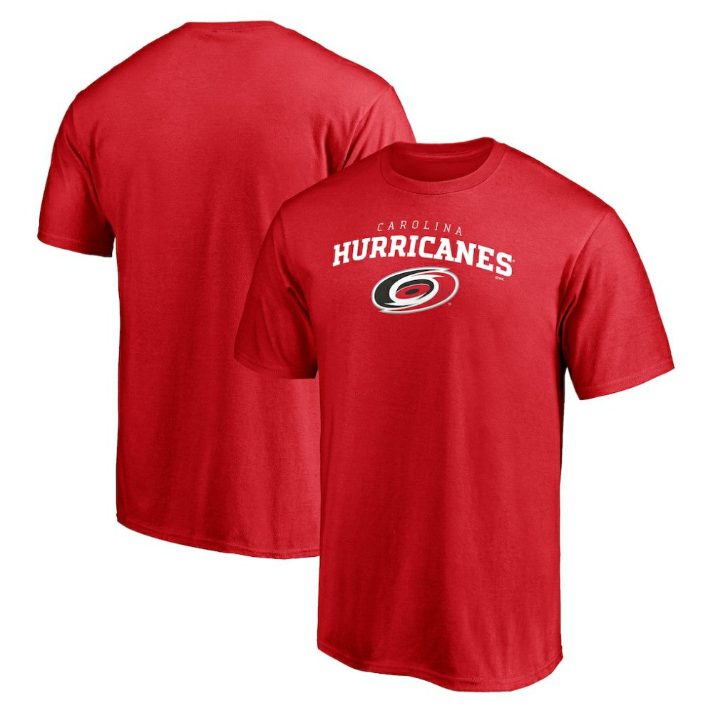Carolina Hurricanes Team Lock Up T-Shirt - Red | US 202545434