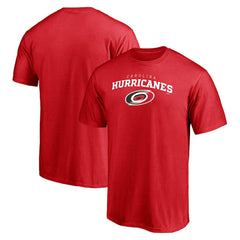 Carolina Hurricanes Team Lock Up T-Shirt - Red | US 202545434