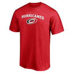 Carolina Hurricanes Team Lock Up T-Shirt - Red | US 202545434