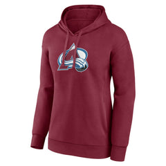 Colorado Avalanche Women's Primary Logo Pullover Hoodie - Burgundy | US 202545448