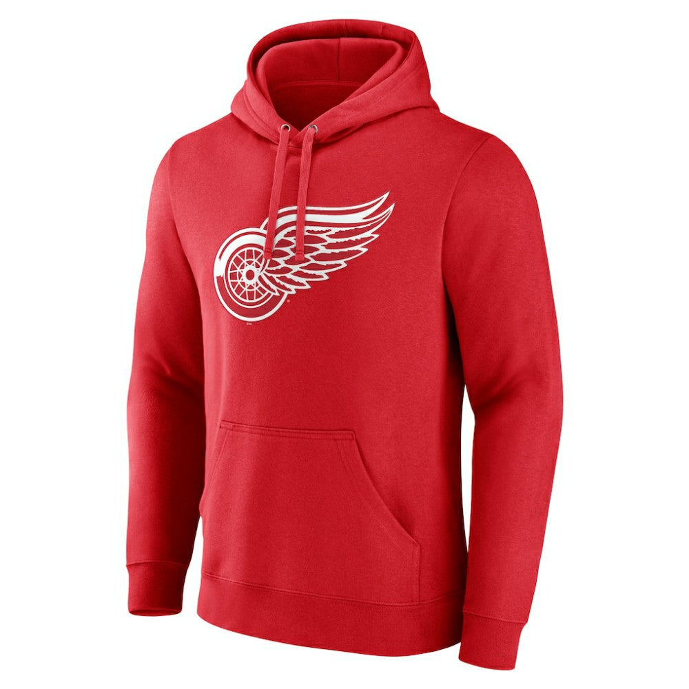 Detroit Red Wings Primary Logo Pullover Hoodie - Red | US 202545455