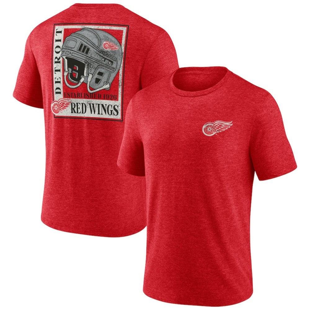 Detroit Red Wings Earnest Will Tri-Blend T-Shirt - Red | US 202545467