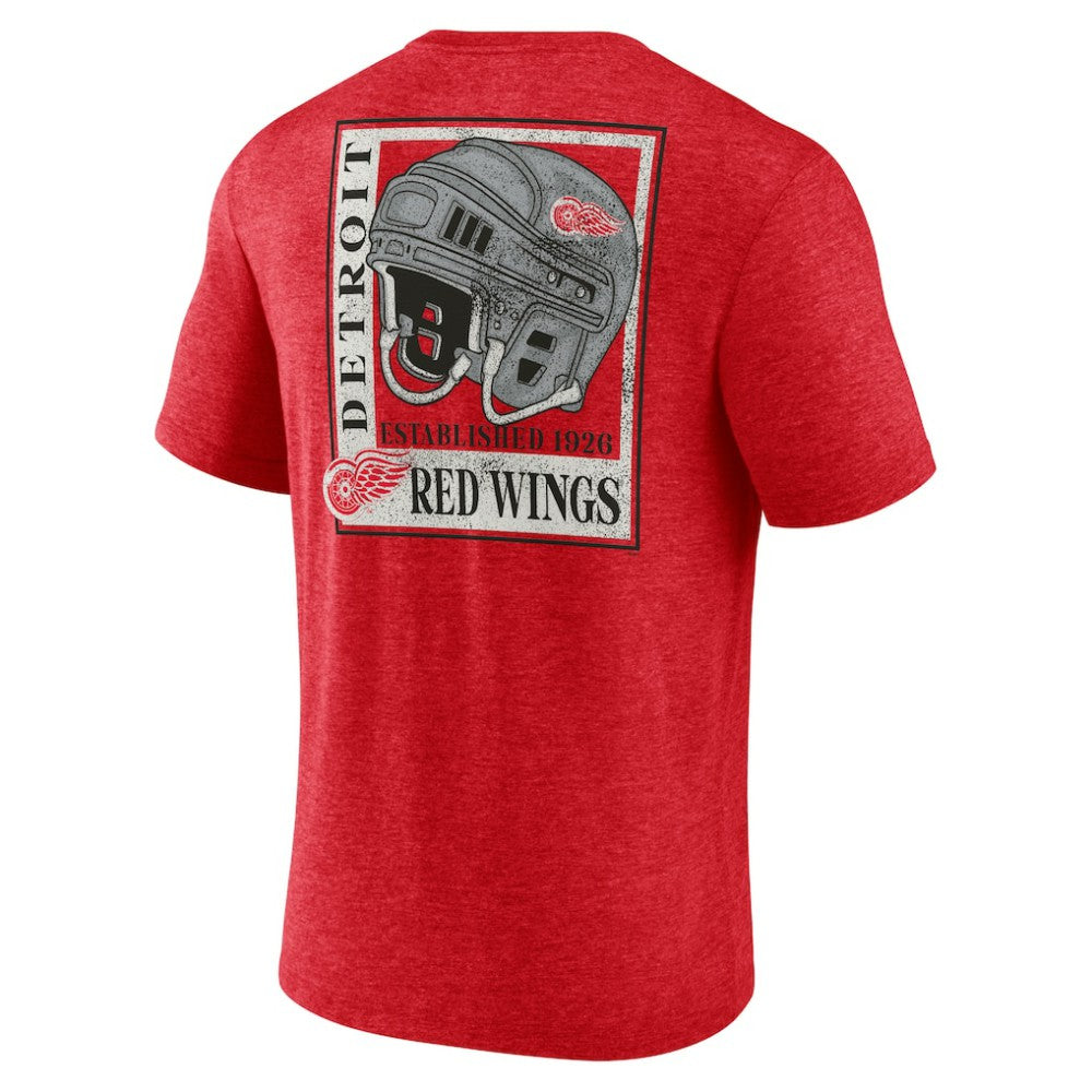 Detroit Red Wings Earnest Will Tri-Blend T-Shirt - Red | US 202545467