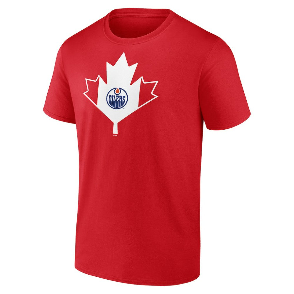Edmonton Oilers Canada Day T-Shirt - Red | US 202545470