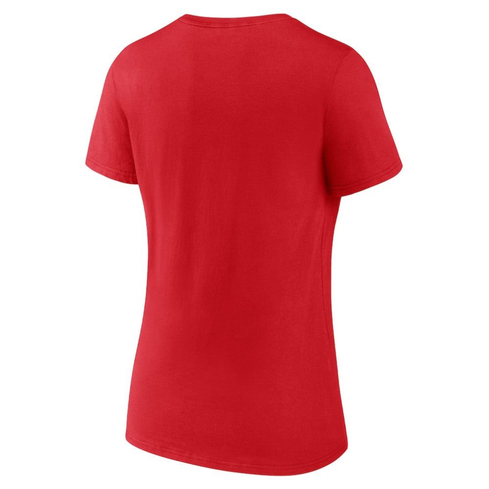 Florida Panthers Women's Active Edge V-Neck T-Shirt - Red | US 202545484