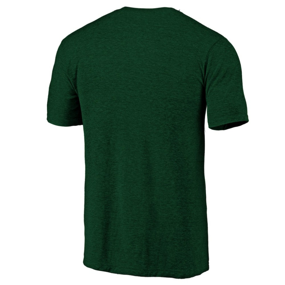 Minnesota Wild Distressed Logo Tri-Blend T-Shirt - Green | US 202545494