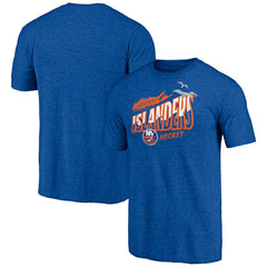 New York Islanders Shoot to Score Tri-Blend T-Shirt - Royal | US 202545531