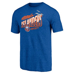 New York Islanders Shoot to Score Tri-Blend T-Shirt - Royal | US 202545531