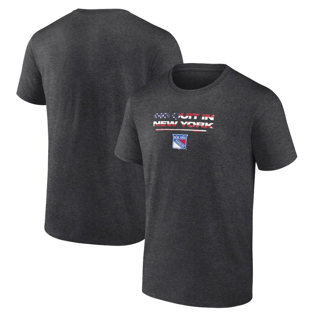 New York Rangers Stars and Stripes T-Shirt - Charcoal | US 202545536