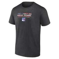 New York Rangers Stars and Stripes T-Shirt - Charcoal | US 202545536