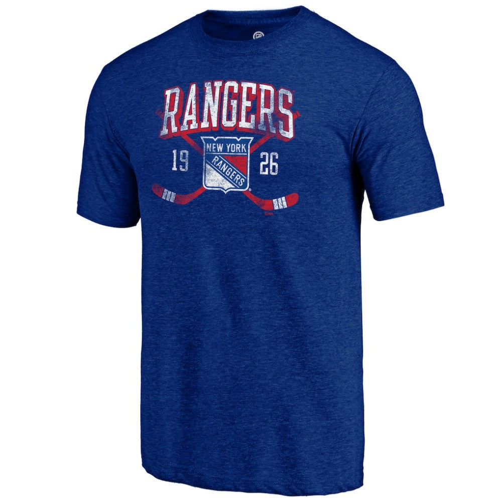 New York Rangers Line Shift Tri-Blend T-Shirt - Blue | US 202545539