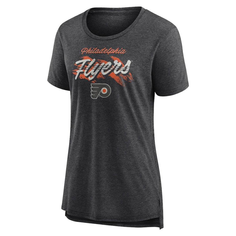 Philadelphia Flyers Women's Hit the Ice Tri-Blend T-Shirt - Gray | US 202545552
