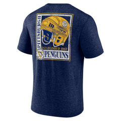 Pittsburgh Penguins Earnest Will Tri-Blend T-Shirt - Navy | US 202545553