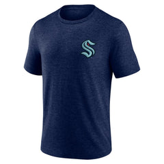 Seattle Kraken Earnest Will Tri-Blend T-Shirt - Deep Sea Blue | US 202545565