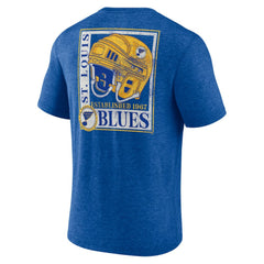 St. Louis Blues Earnest Will Tri-Blend T-Shirt - Blue | US 202545569