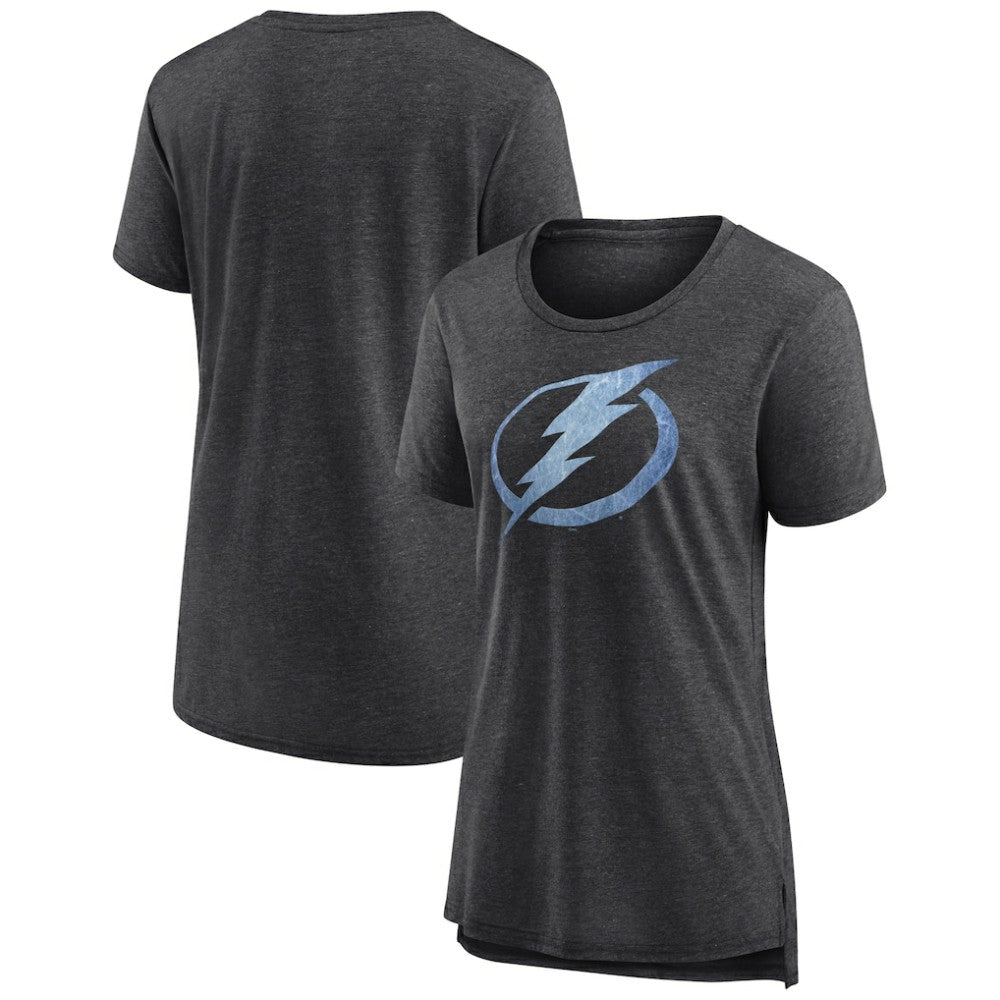 Tampa Bay Lightning Women's Pond Hockey Tri-Blend T-Shirt - Gray | US 202545572