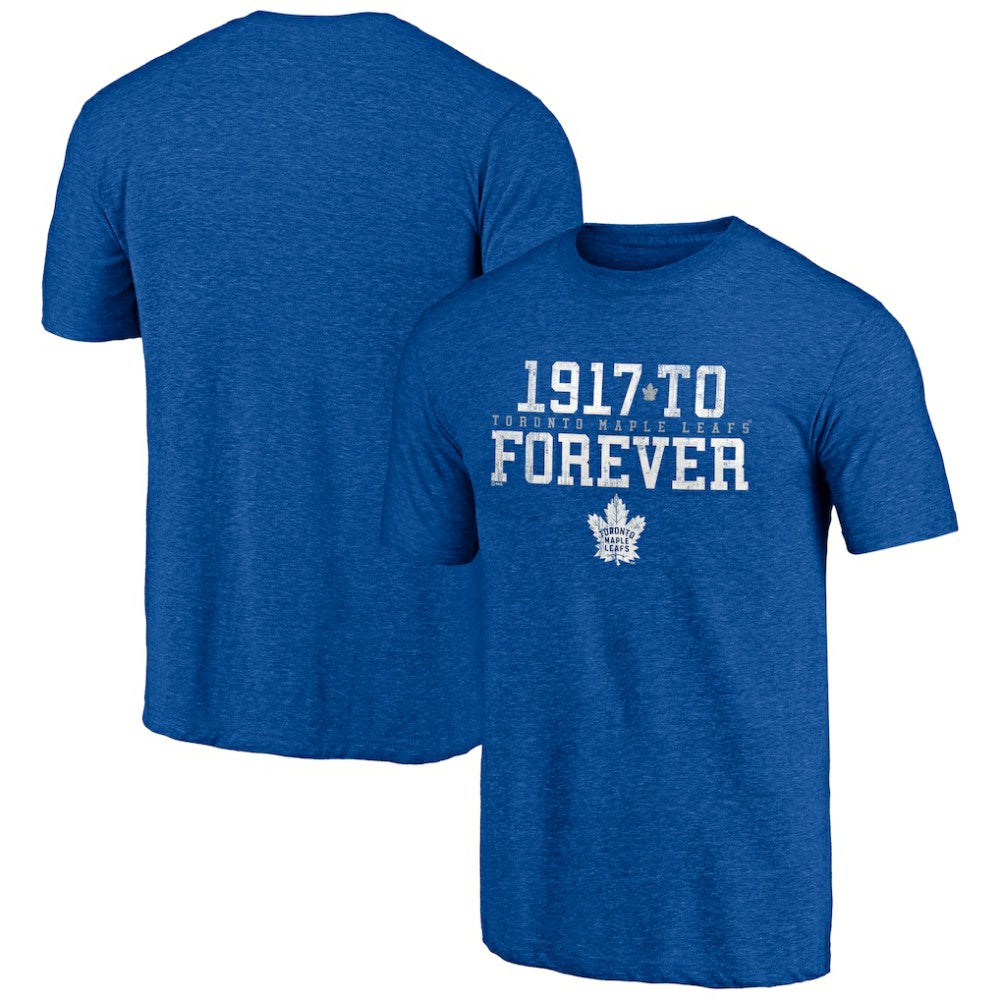 Toronto Maple Leafs Shoot to Score Tri-Blend T-Shirt - Blue | US 202545580