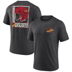 Vancouver Canucks Earnest Will Tri-Blend T-Shirt - Charcoal | US 202545586
