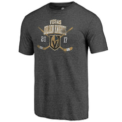 Vegas Golden Knights Line Shift Tri-Blend T-Shirt - Charcoal | US 202545588