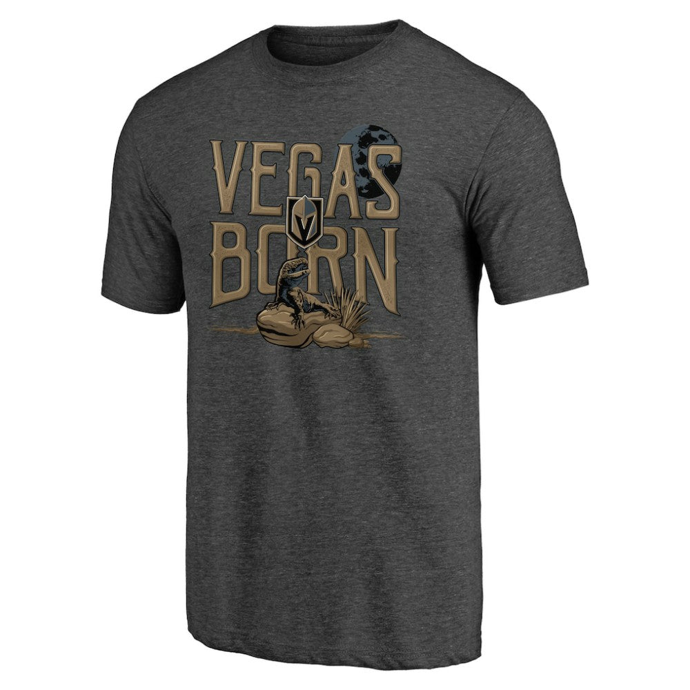 Vegas Golden Knights Shoot to Score Tri-Blend T-Shirt - Charcoal | US 202545589