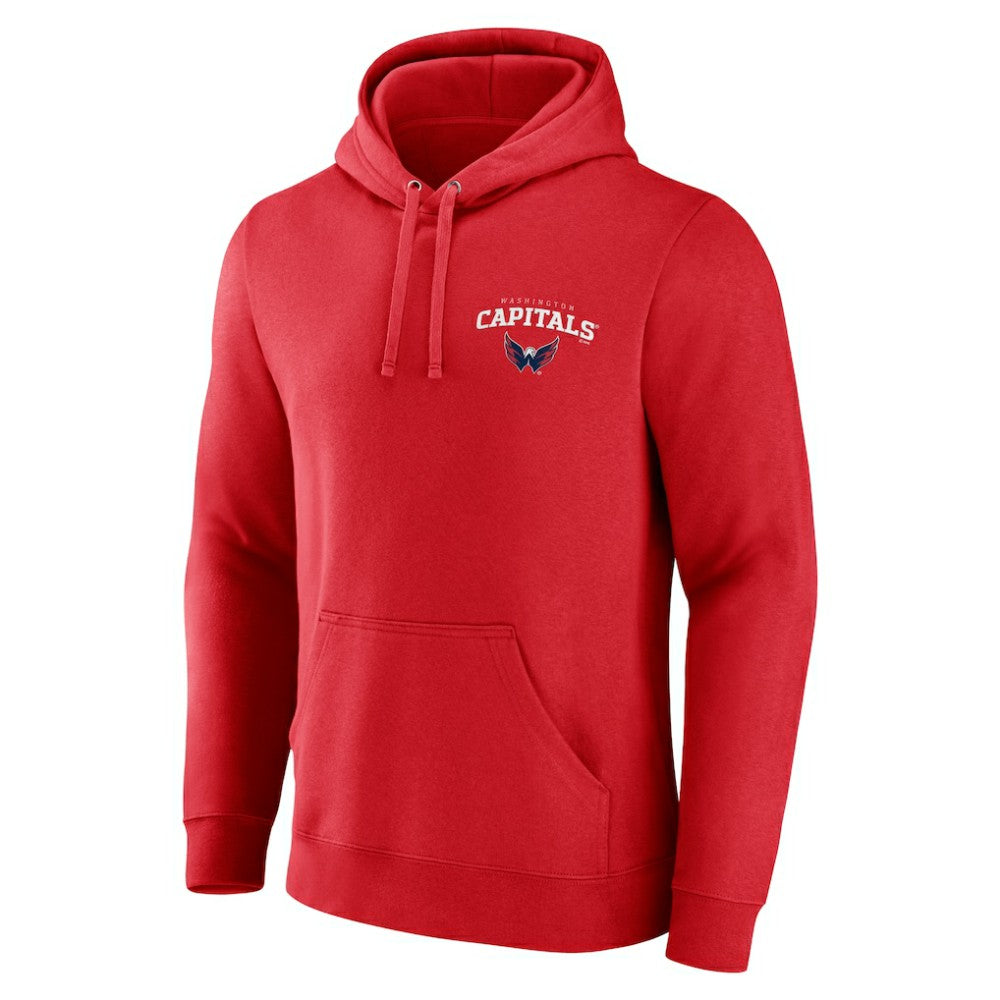Washington Capitals Team Lockup Pullover Hoodie - Red | US 202545594