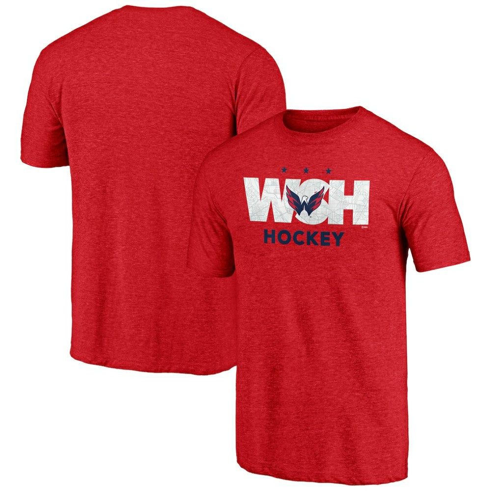 Washington Capitals Shoot to Score Tri-Blend T-Shirt - Red | US 202545597