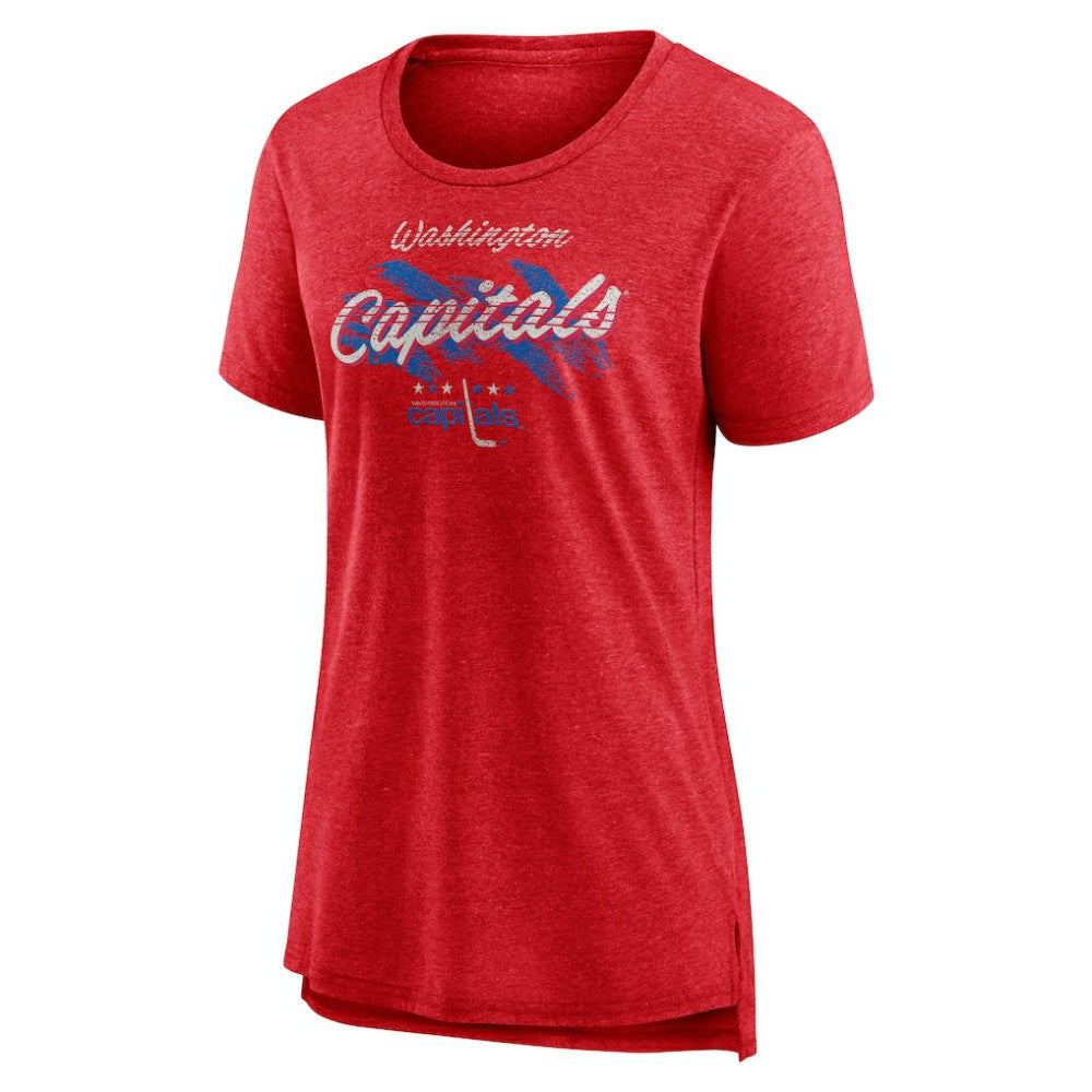 Washington Capitals Women's Hit the Ice Tri-Blend T-Shirt - Red | US 202545599