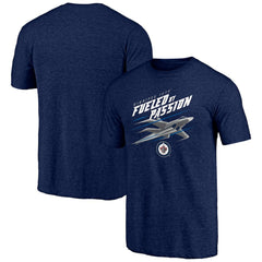 Winnipeg Jets Shoot to Score Tri-Blend T-Shirt - Navy | US 202545601