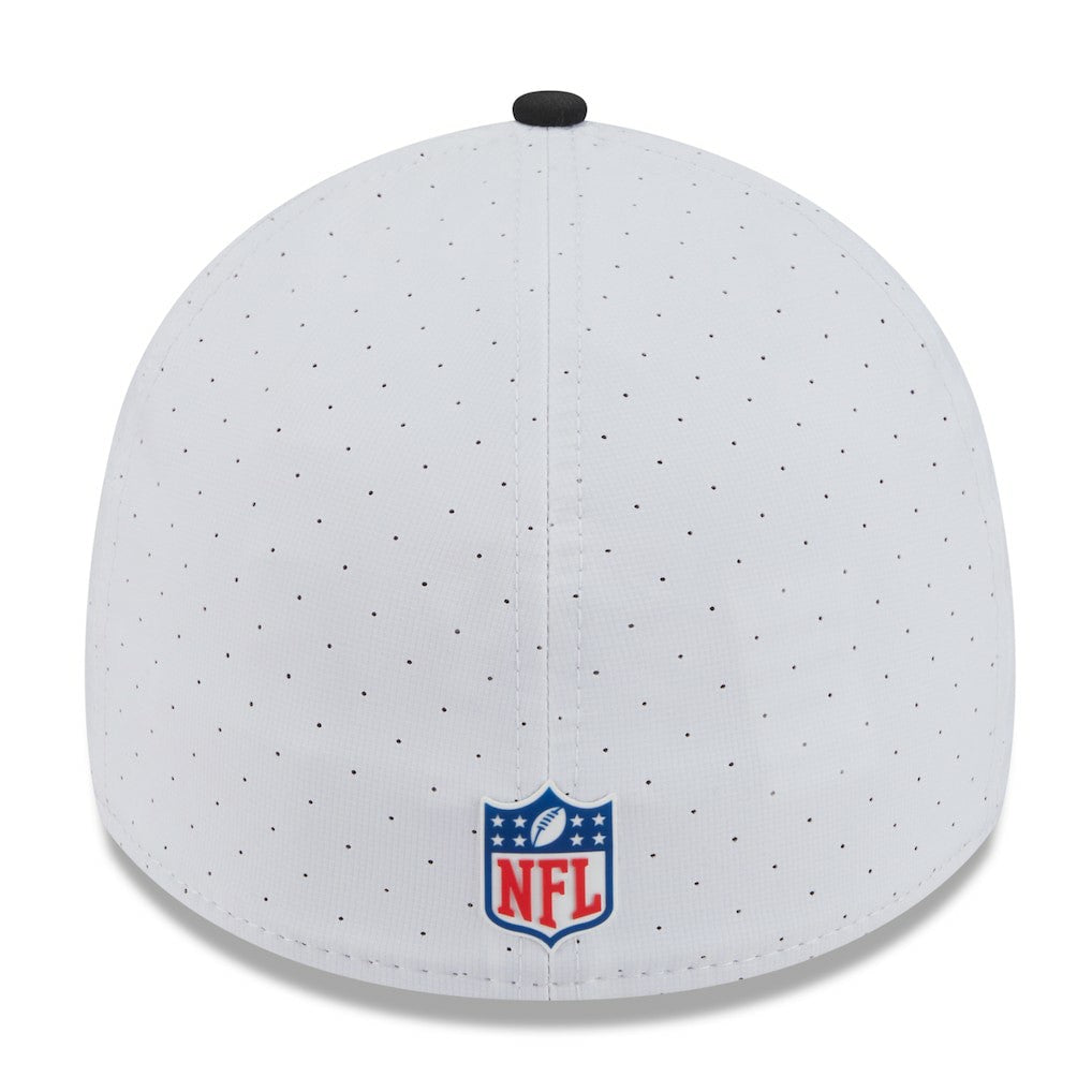 Atlanta Falcons New Era 2025 NFL Training Camp 39THIRTY Flex Hat - White/Black Hats