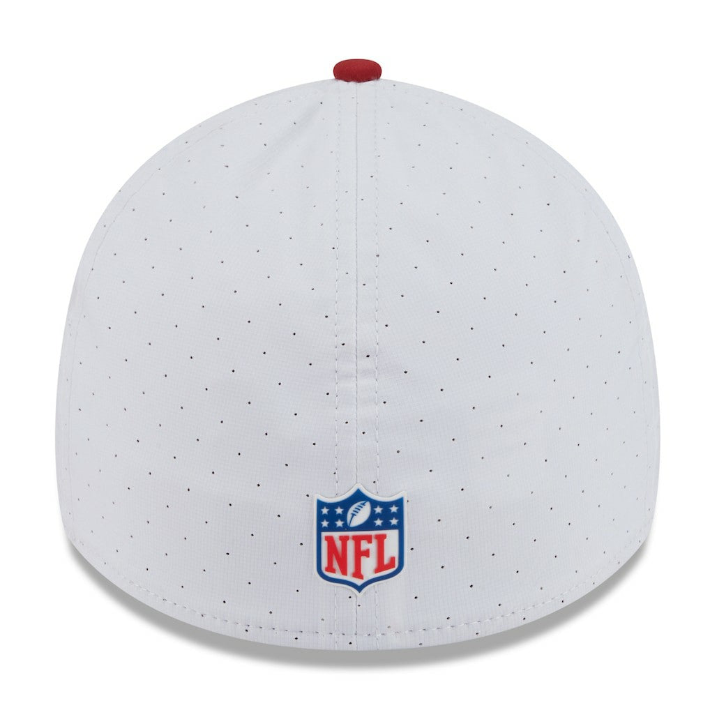 Arizona Cardinals New Era 2025 NFL Training Camp 39THIRTY Flex Hat - White/Cardinal Hats