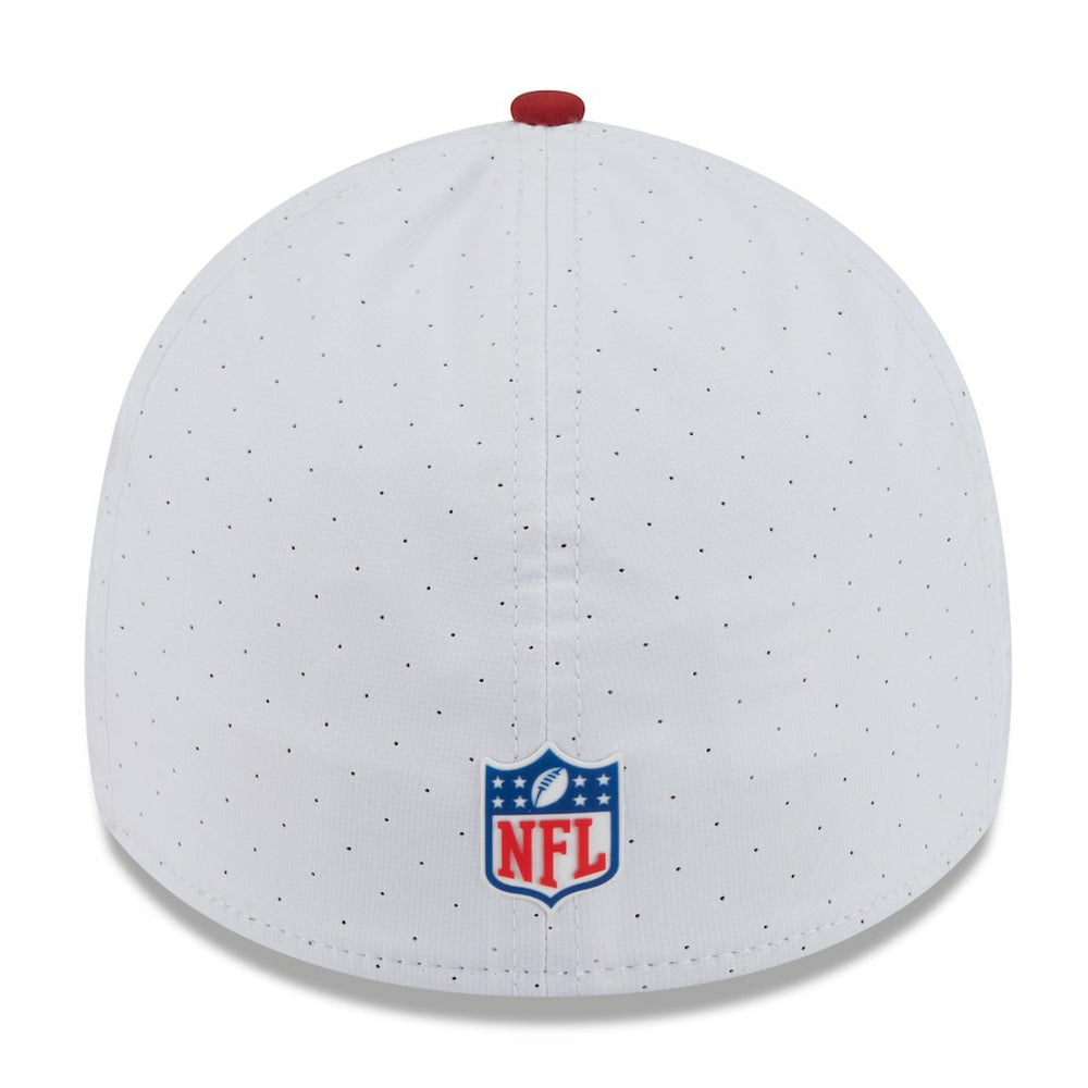 Arizona Cardinals New Era 2025 NFL Training Camp 39THIRTY Flex Hat - White/Cardinal Hats