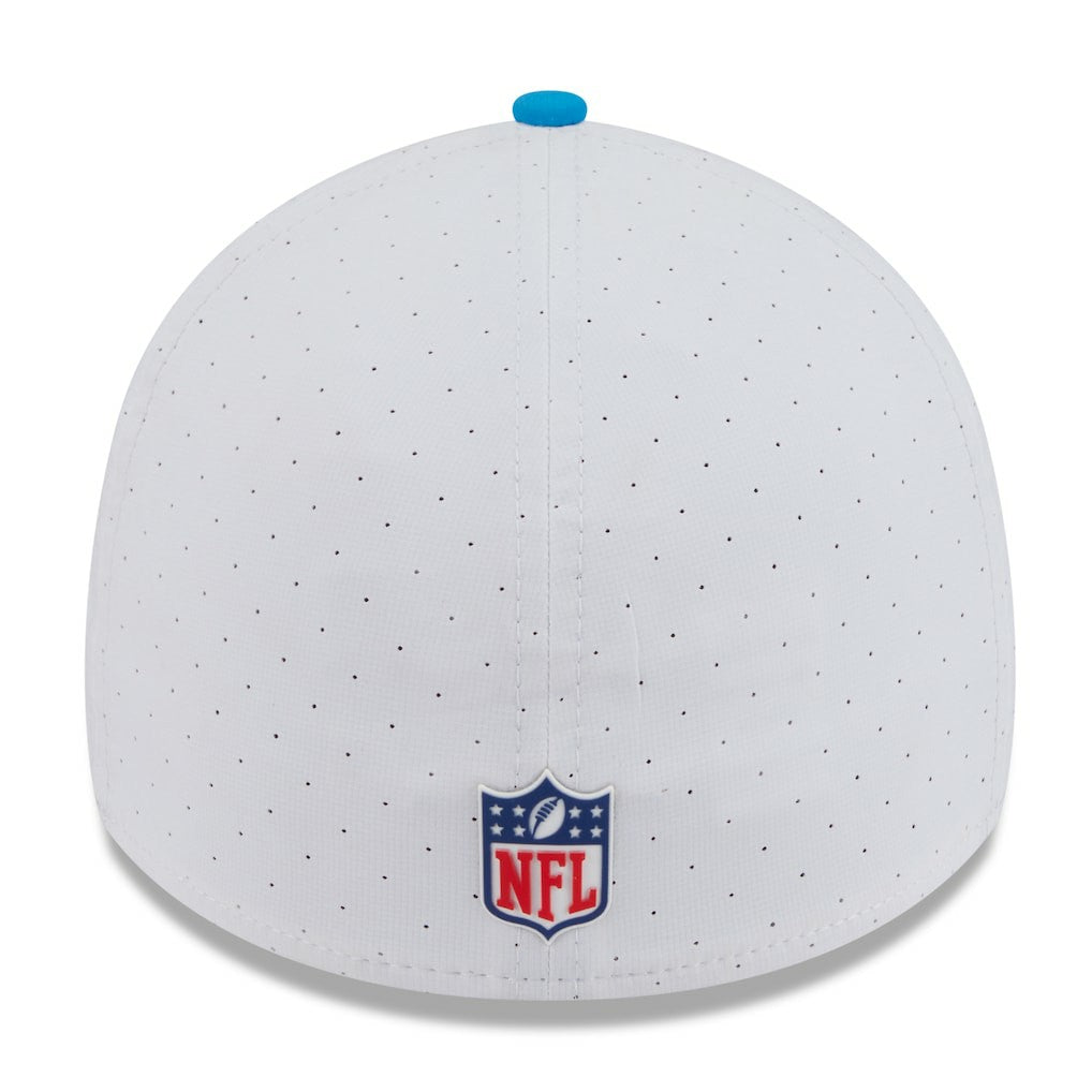 Carolina Panthers New Era 2025 NFL Training Camp 39THIRTY Flex Hat - White/Blue Hats