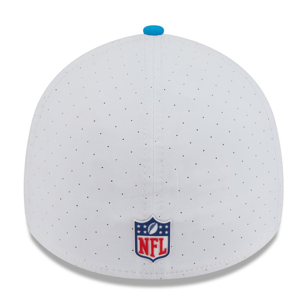 Carolina Panthers New Era 2025 NFL Training Camp 39THIRTY Flex Hat - White/Blue Hats
