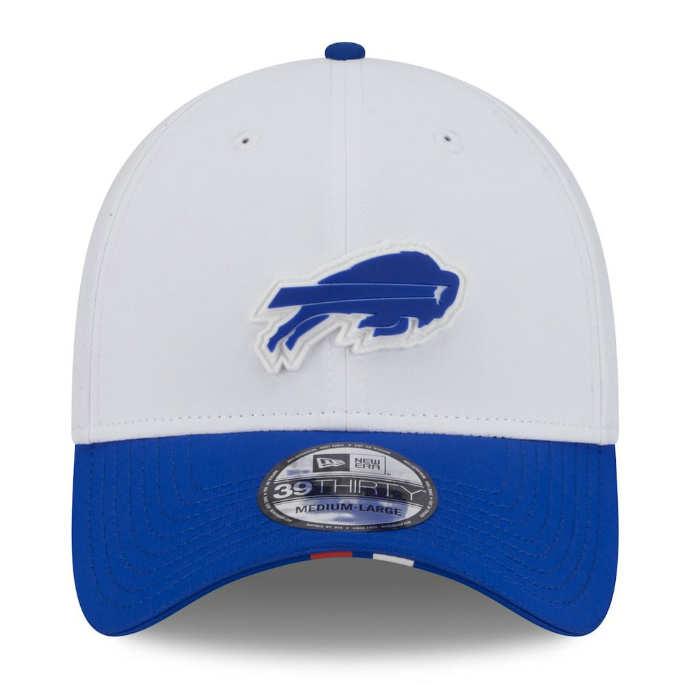 Buffalo Bills New Era 2025 NFL Training Camp 39THIRTY Flex Hat - White/Royal Hats