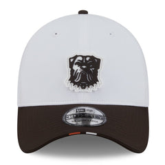 Cleveland Browns New Era 2025 NFL Training Camp 39THIRTY Flex Hat - White/Brown Hats