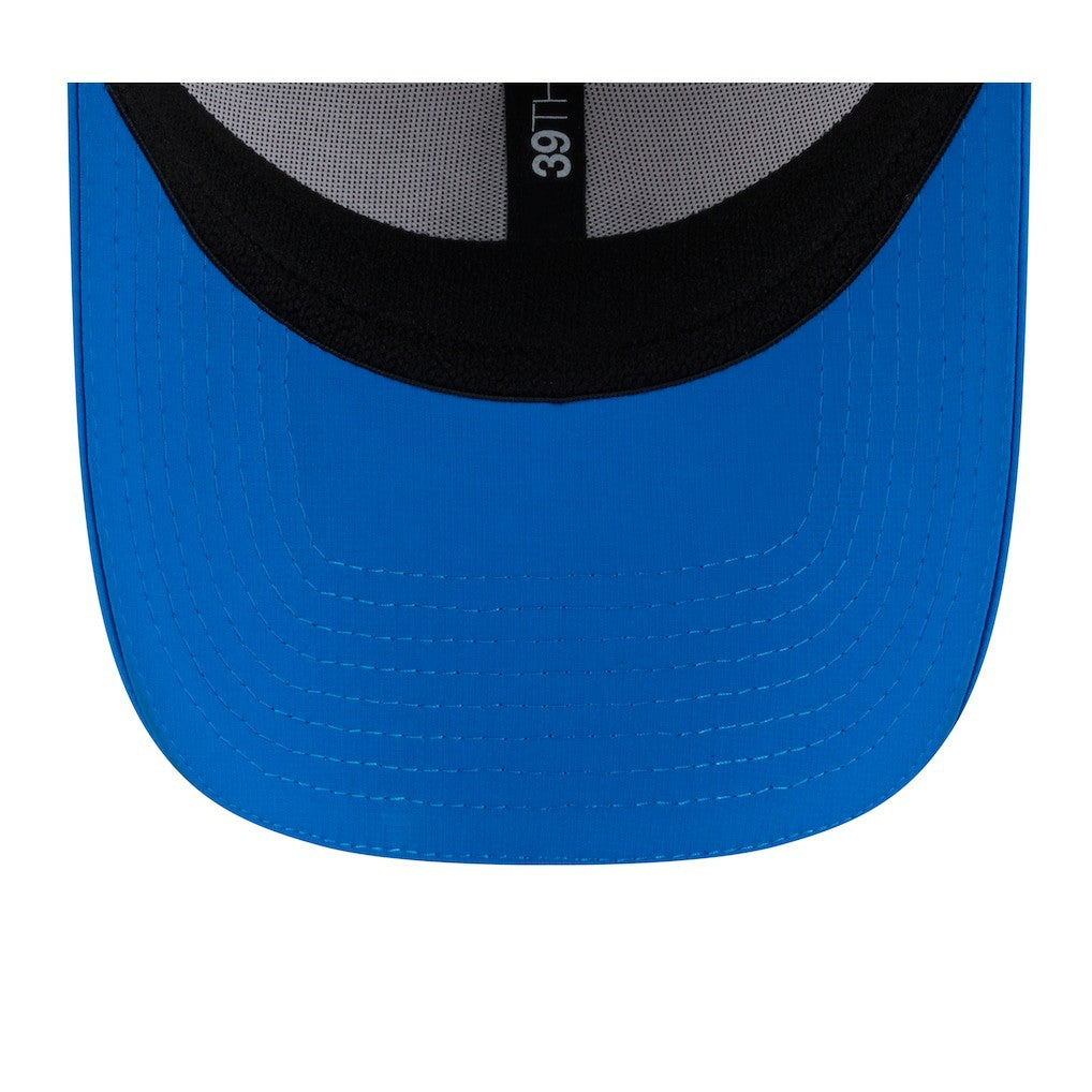 Detroit Lions New Era 2025 NFL Training Camp Throwback Logo 39THIRTY Flex Hat - White/Blue Hats
