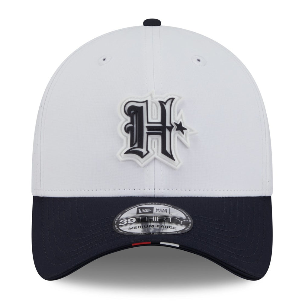 Houston Texans New Era 2025 NFL Training Camp 39THIRTY Flex Hat - White/Navy Hats