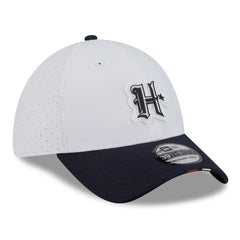 Houston Texans New Era 2025 NFL Training Camp 39THIRTY Flex Hat - White/Navy Hats