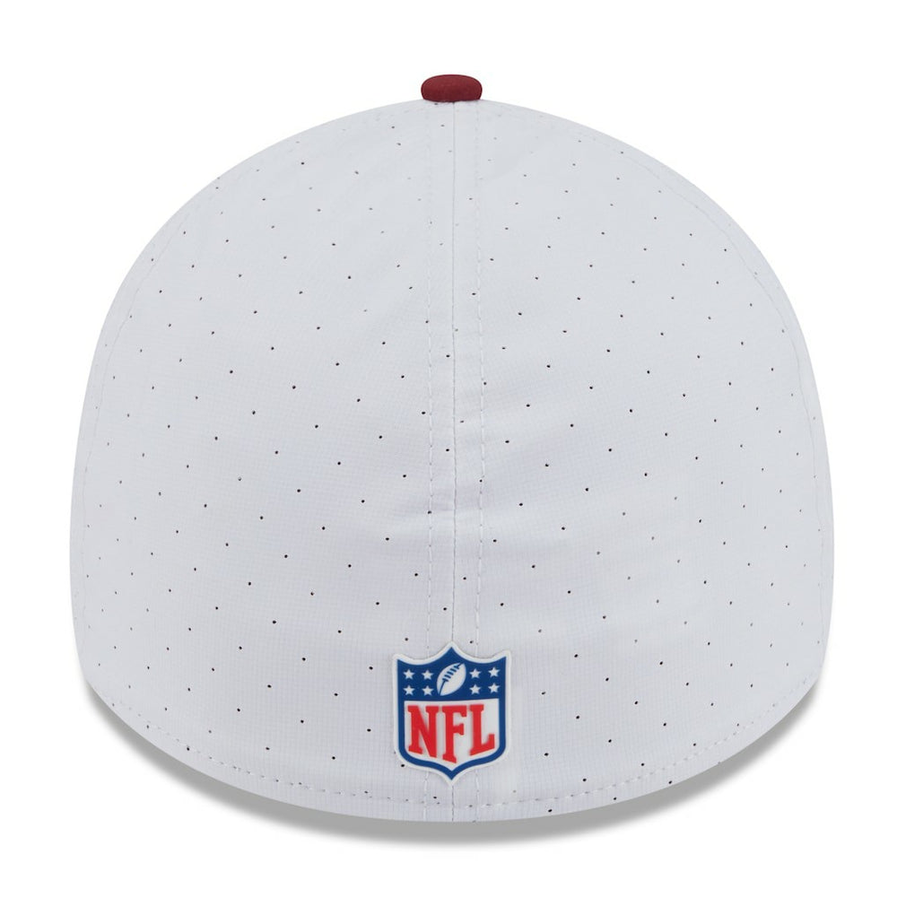 Washington Commanders New Era 2025 NFL Training Camp 39THIRTY Flex Hat - White/Burgundy Hats