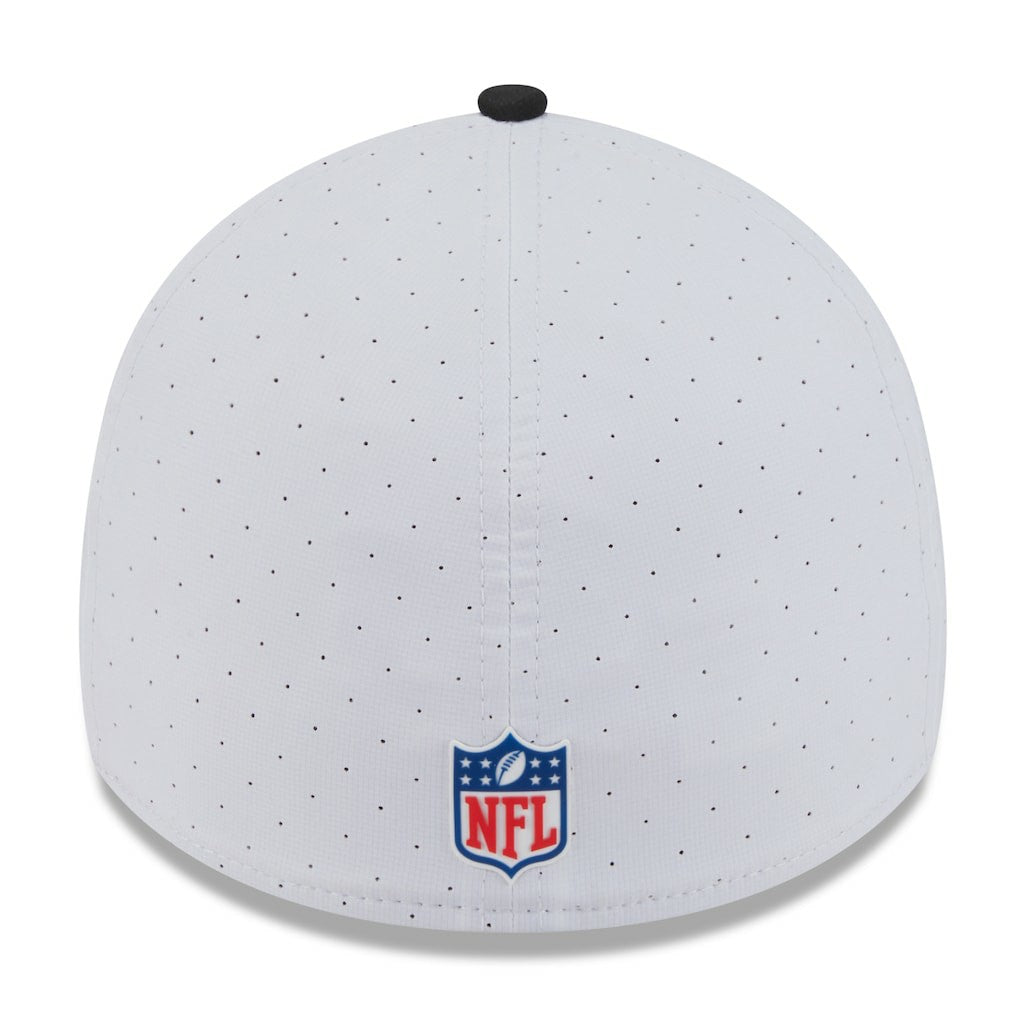 New Orleans Saints New Era 2025 NFL Training Camp 39THIRTY Flex Hat - White/Black Hats