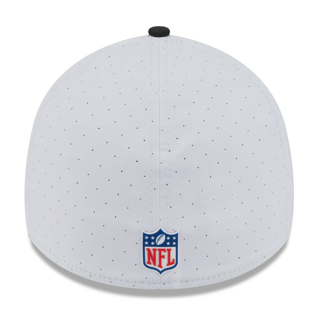 Jacksonville Jaguars New Era 2025 NFL Training Camp 39THIRTY Flex Hat - White/Black Hats