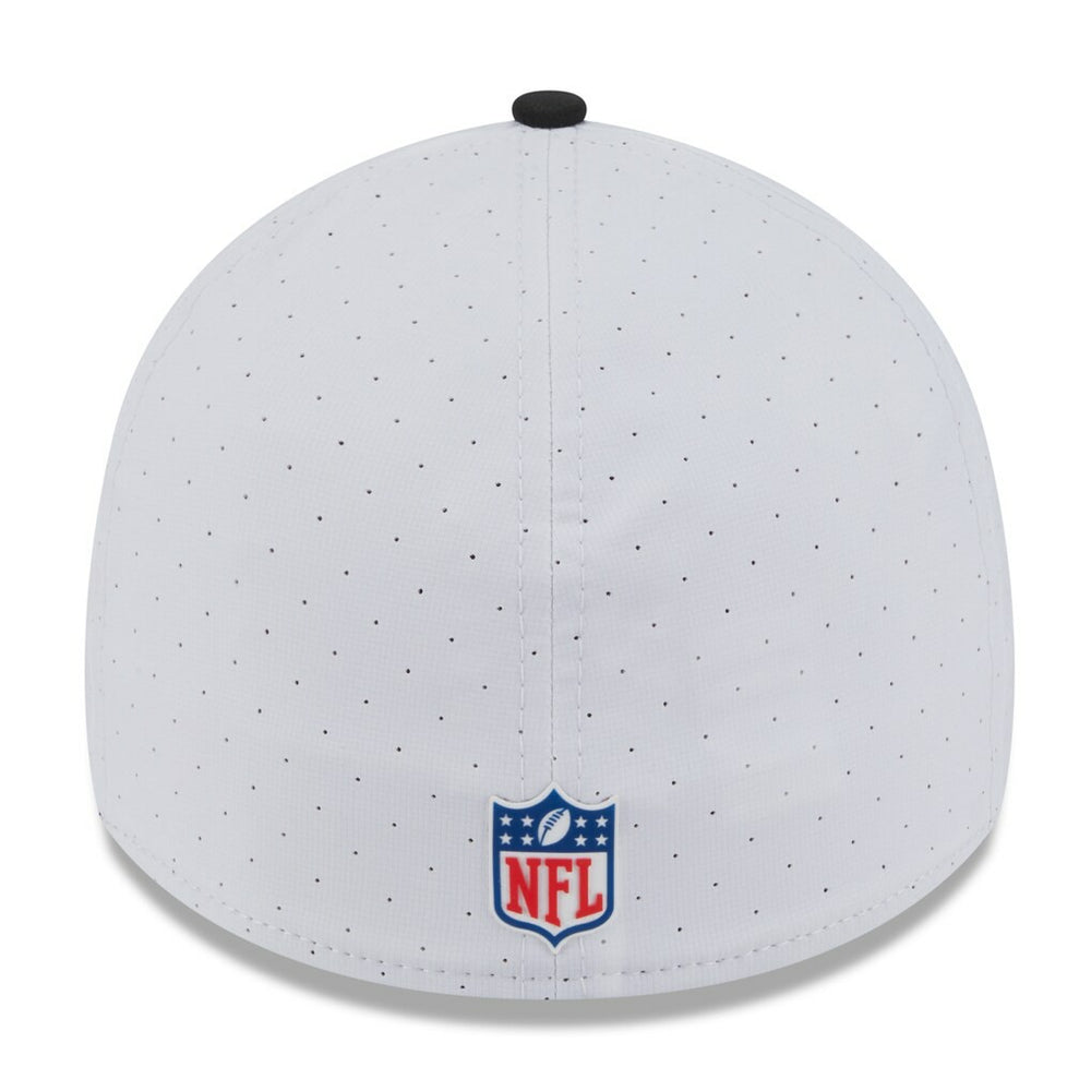 Jacksonville Jaguars New Era 2025 NFL Training Camp 39THIRTY Flex Hat - White/Black Hats