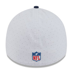 Seattle Seahawks New Era 2025 NFL Training Camp 39THIRTY Flex Hat - White/College Navy Hats