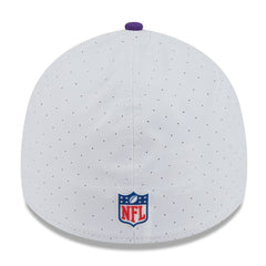 Minnesota Vikings New Era 2025 NFL Training Camp 39THIRTY Flex Hat - White/Purple Hats