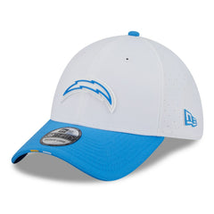 Los Angeles Chargers New Era 2025 NFL Training Camp 39THIRTY Flex Hat - White/Powder Blue Hats